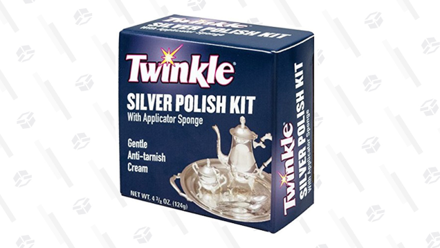 Twinkle’s polishing kit includes polishing cream and an applicator, and is generally less messy to work with than lotion polishes.